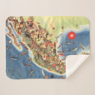 Bildhafte Karte Mexikos durch Miguel Gómez Medina Sherpadecke