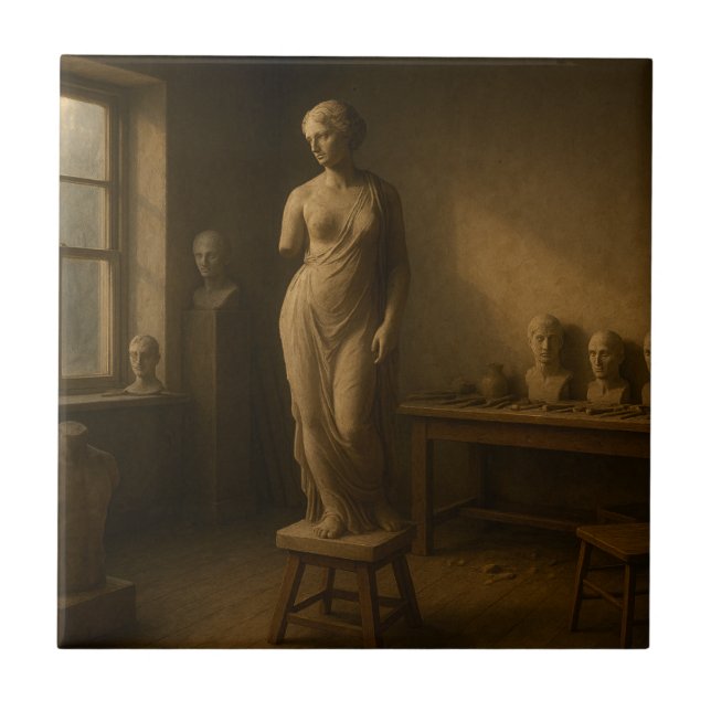 Bildhauer: Art Studio Tile Fliese (Vorderseite)