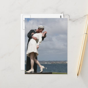 Bildhauerei bedingungslos Kapitulation San Diego Postkarte