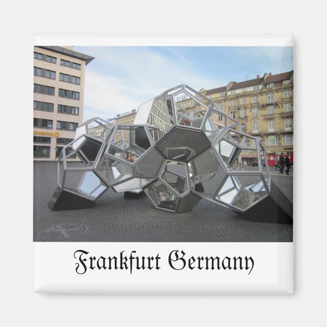 Bildhauerei Frankfurt Deutschland Magnet (Vorne)