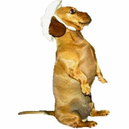 Bildhauerei mit Hübscher Dackel Freistehende Fotoskulptur