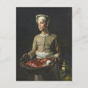 Bildhauerei mit roten Mülleitern Joseph Bail Art Postkarte