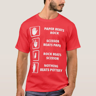 Bildhauerei Ton handgefertigte Keramik Erdgeschirr T-Shirt