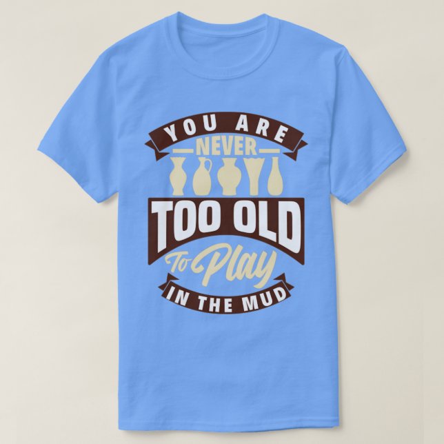 Bildhauerei Tonerdware-Töpferei Funny Potter T-Shirt (Design vorne)