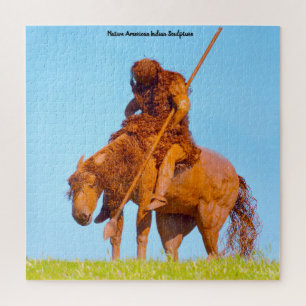 Bildhauerkunst des Amerikanischen Ureinwohners Puzzle