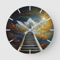 Bildhauertreppe von Religion und Nachleben zum Him