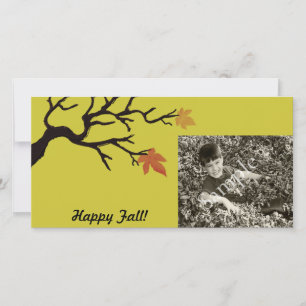 Bildkarte für Herbst-Feier