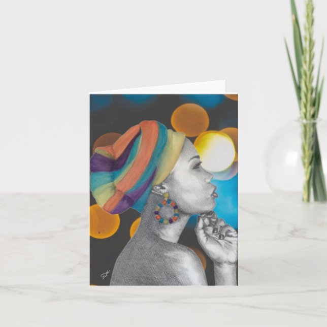 BILDkarte "QUEENCONFIDENCE" Dankeskarte (Vorderseite)