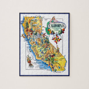 Bildkarte von Kalifornien Puzzle