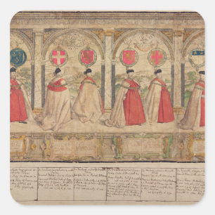 Bildkomposite Quadratischer Aufkleber