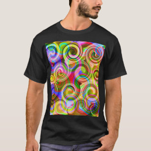 Bildlauf Pastell geometrisch abstrakt T-Shirt