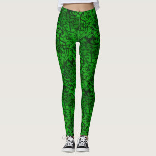 Bildlaufwerk grün leggings