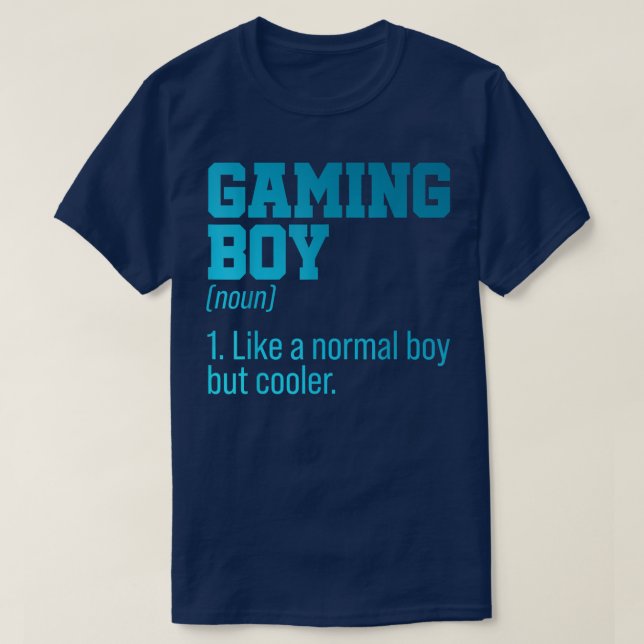 Bildschirm "Gaming Boy Noun Definition Console Con T-Shirt (Design vorne)