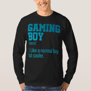 Bildschirm "Gaming Boy Noun Definition Console Con T-Shirt