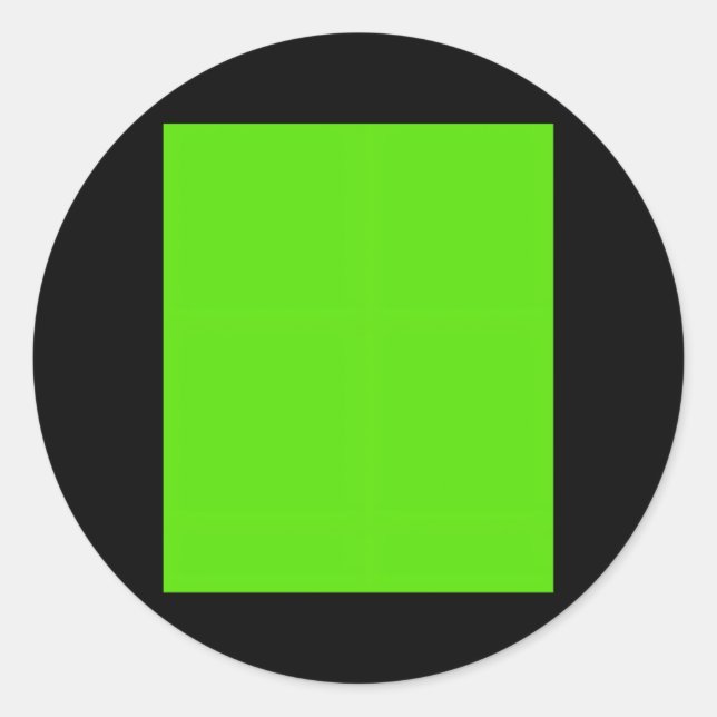 Bildschirm-Projektionskodierung Chroma-Key-Foto-Vi Runder Aufkleber (Vorderseite)