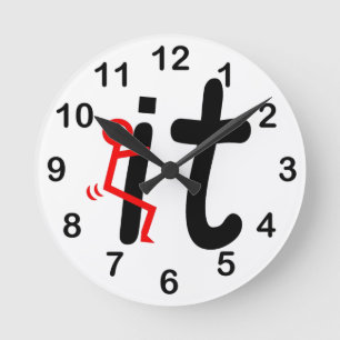BILDSCHIRM RUNDE WANDUHR