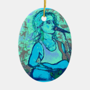 Bildschirmausdruck Keramik Ornament