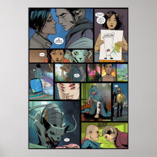 Bildschirmdesign für Saga Image Comic Poster