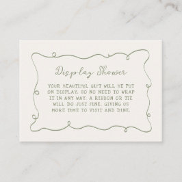 Bildschirmdusche für das Brautparty mit Wavy Frame Begleitkarte