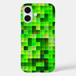 Bildspielpixel Grünes Quadrat Muster iPhone 16 Hülle