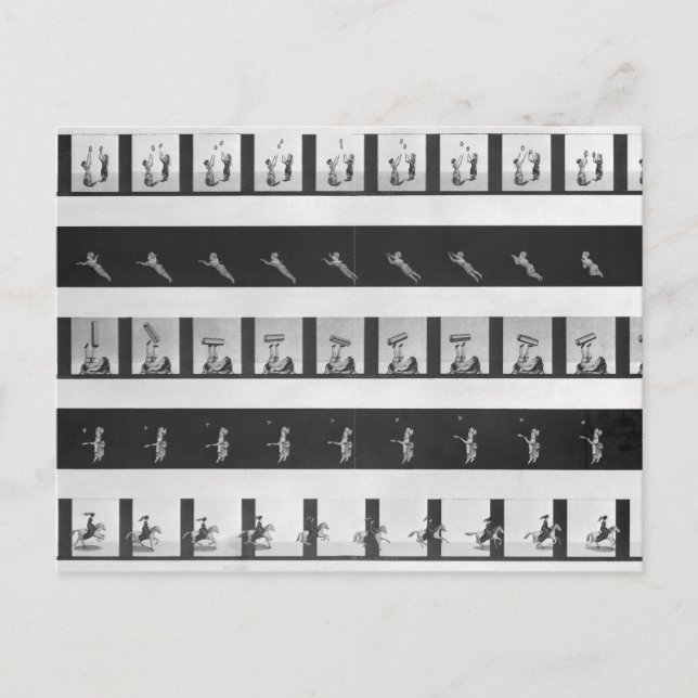 Bildstreifen für ein praxinoscope postkarte (Vorderseite)