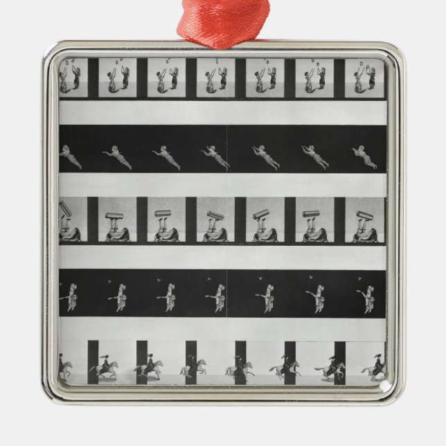 Bildstreifen für ein praxinoscope silbernes ornament (Vorne)