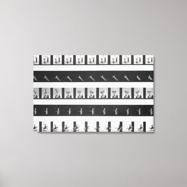 Bildstreifen für ein Praxinoskop Leinwanddruck (Vorderseite)