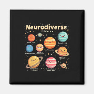 Bildung Autismus-Bewusstsein Neurodiverses Univers Magnet