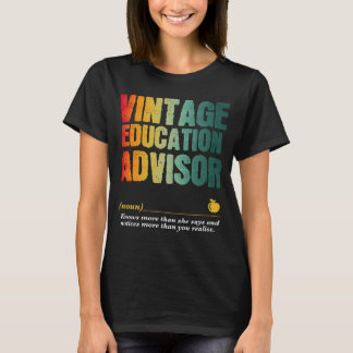 Bildung Berater Wertungswoche Zurück zur Schule T-Shirt