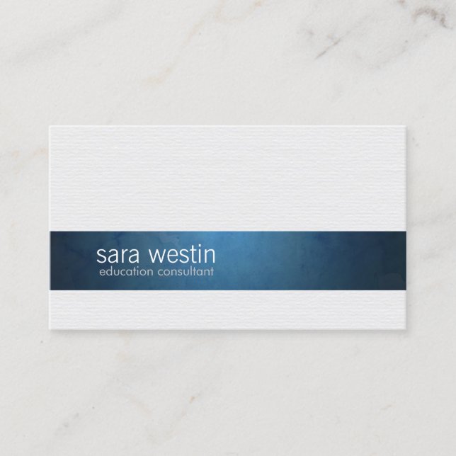 Bildung Consultant Elegante Stripe Business Card Visitenkarte (Vorderseite)