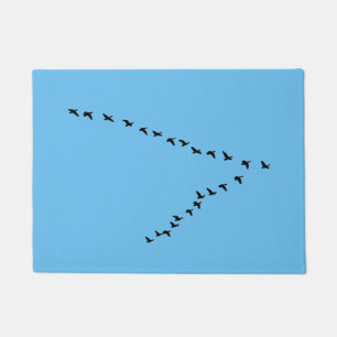 Bildung der Fliegen-Gans-"V" Fußmatte