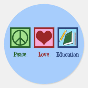 Bildung der Liebe Runder Aufkleber