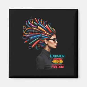Bildung der Schwarzen Geschichte ist Freedom Black Magnet
