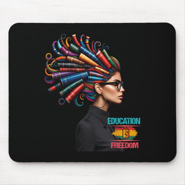 Bildung der Schwarzen Geschichte ist Freedom Black Mousepad (Vorne)