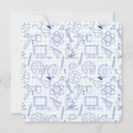 Bildung Elements Science-Sketch-Flachkarte