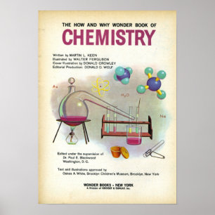 Bildung für Vintage Chemie Poster