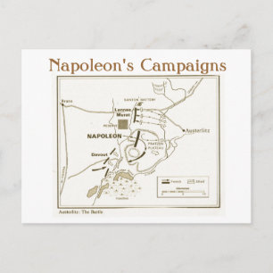 Bildung, Geschichte, Napoleon, Austerlitz-Schlacht Postkarte