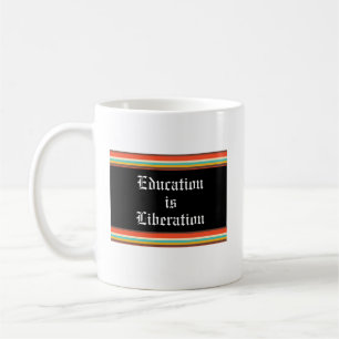 Bildung ist Befreiung zweisprachige Tasse