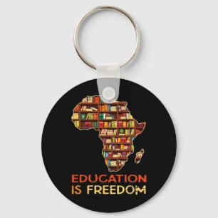 Bildung ist die amerikanische Freiheitsgeschichte Schlüsselanhänger