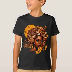 Bildung ist Dom Schwarzer Lehrer Bücher Schwarze G T-Shirt