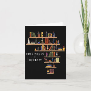 Bildung ist Freedom Book Reader Schwarze Geschicht Karte