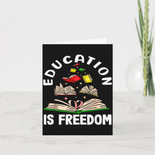 Bildung ist Freiheit Black History Month  Karte