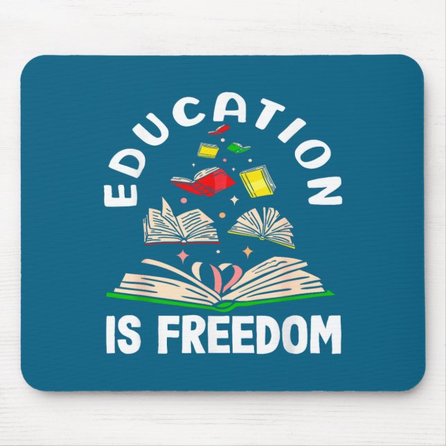 Bildung ist Freiheit Black History Month  Mousepad (Vorne)