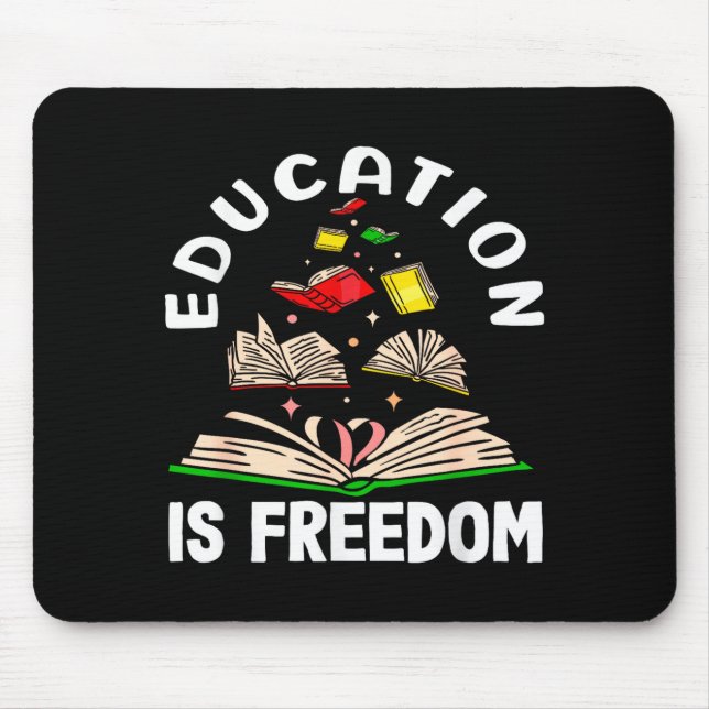 Bildung ist Freiheit Black History Month  Mousepad (Vorne)
