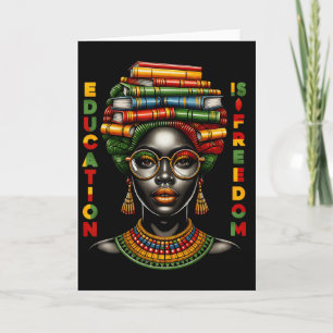 Bildung Ist Freiheit Black History Month Schwarzer Karte