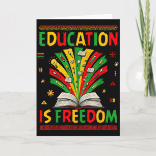 Bildung Ist Freiheit Bücher Liebhaber Black Histor Karte
