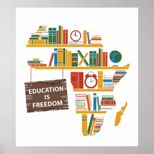 Bildung ist Freiheit Poster (Vorne)