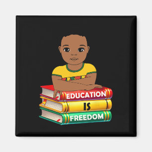 Bildung ist Freiheit Schwarze Geschichte Monat Afr Magnet