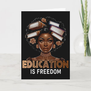 Bildung ist Freiheit Schwarze Lehrer Bücher Schwar Karte