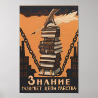 Bildung ist Freiheit - sowjetische Propaganda